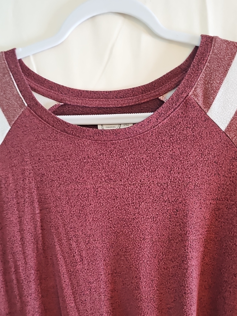 Maurices 247 Women's Burgundy Knot-Hem Long Sleeve Top - Picture 2 of 6